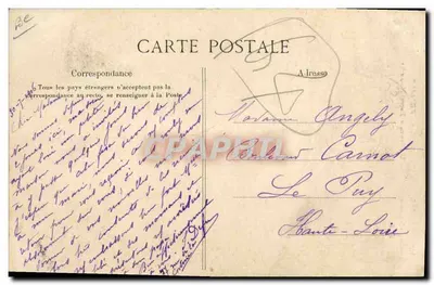 Ein Schiffsboot aus Neufundland — Louise Marie Fecamp — L.J. Nr. 374 — Rückseite