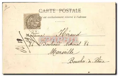 Partida das goletas para a Islândia — Canções de Théodore Botrel — « La Paimpolaise - II » — Coleção A. Waron, St-Brieuc — Verso
