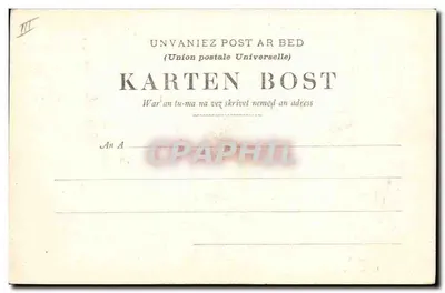 Partida das goletas para a Islândia — Canções de Théodore Botrel « LA PAIMPOLAISE - II » — Coleção A. Waron, St-Brieuc — Verso