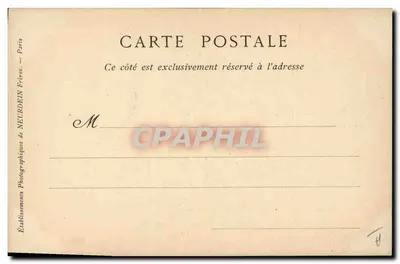 Cinq Mars — Marchese di Ruzé — Editore: Stabilimento Fotografico Neurdein Frères, Parigi — Verso