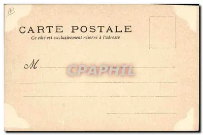 Cazador con perro — bosque — tarjeta postal anónima — Reverso