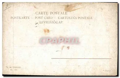 Caccia con la volpe — Foresta d'autunno — M. M. Vienne, n° 218 — Verso