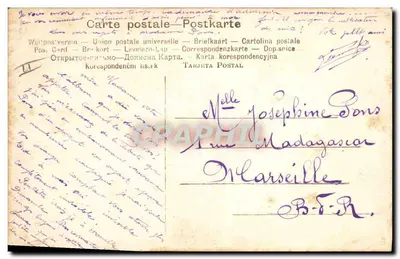 Caça aos javalis — Série Dépose 564 — J. B. Sanderson Wells, Pink — Verso