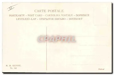 Dwaj jeźdźcy w lesie — scena polowa — M. M. Vienne, nr 340 — Rewers