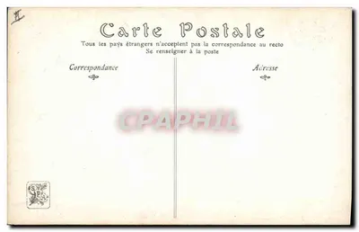 Cerf Hallali-sur-Pied — Salon 1908 — autor F. Maissen — Rewers