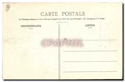 Dziewczyna w stroju z Latour — Auvergne — Lib. Bougé-Béal, 24 rue de l'Écu, Clermont-Ferrand — Rewers