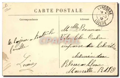 Een Groep Auvergne Dentelliers — M.B. Le Puy, n°885 — Achterkant