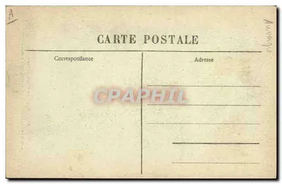 Velho camponês da Auvergne — Tipo de velho camponês com colar de barba e jaqueta de mangas cortadas — M.B. Le Puy — Verso