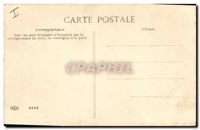 Vista de montanhas e lago — casa e barco — Editor ELP, n° 9125 — Verso