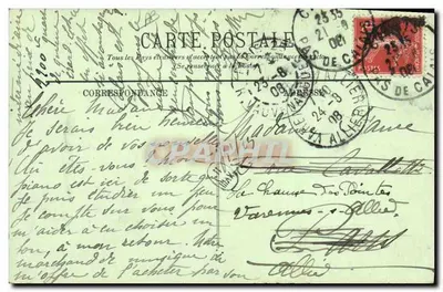 La Pesca delle Cozze — CALAIS — LL, n° 3001 — Verso