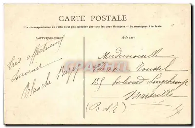 Um velho pescador — Réfégigny (França) — Coleção AD — Verso