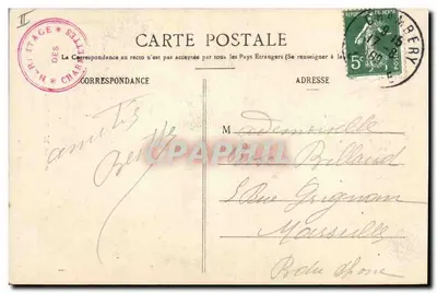 Pani de Warrens — Portret półtora — Wydanie specjalne 'Charmettes', n° 4072 — Rewers