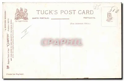 Odsiadający goście — Szybciej odsiadzajmy gości — Tuck's Post Card — Rewers