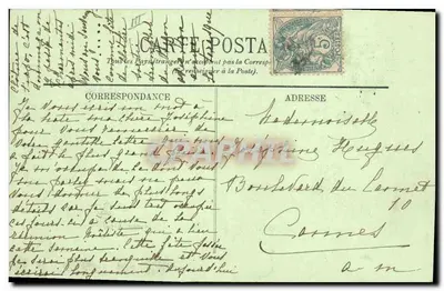 Exposição Colonial de Marselha 1906 — Spabais Argelinos — LL — Verso