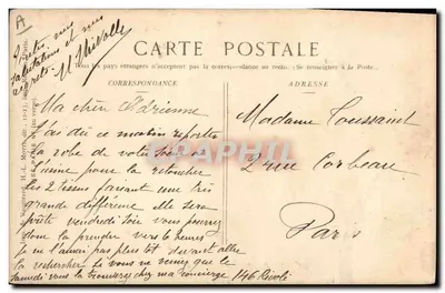 Villers-Cotterets — Oficial saindo do relatório — Ed. Pays de France n°144 — Verso