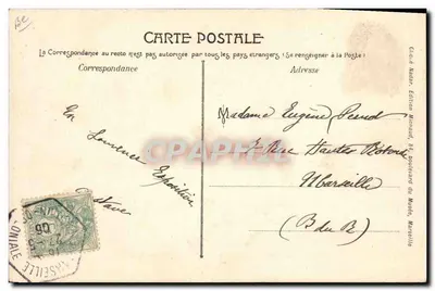 Marselha — Exposição Colonial — Acampamento de Tipos Yahis-Algerianos — Edição Monard — Verso
