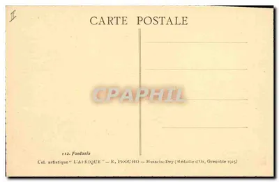 Batalha de cavaleiros — Edição R. PROUHO — n° 112 da coleção 'L'Afrique' — Verso