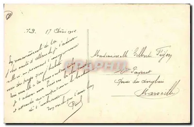 Ponte — 17 de agosto de 1916 — DIX 526 — Verso