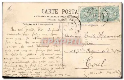 Zwei Kinder auf einem Dach — Au Clair de la Lune — Georges Lévy, n° 105 — Rückseite