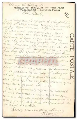 Bouquet de fleurs — Tendres Baisers — M. Boulanger, n° 307 — Rewers