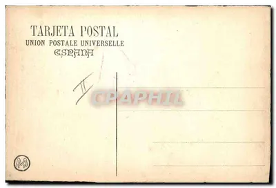 Donna torerista e toro meccanico — edizione 'cric-crac' — Unione Postale Spagnola — Verso