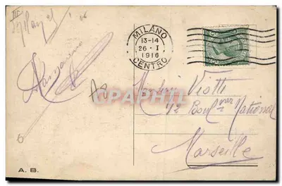 Joven pareja en un automóvil — Progress — F. Earl Christy © F. A. Schneider, n° 422 — Reverso