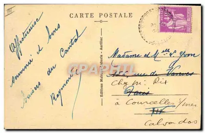 Em Auvergne — 66. Na Montanha — O Vaqueiro no Trabalho (Lou Botchié ou Tropal) — Verso