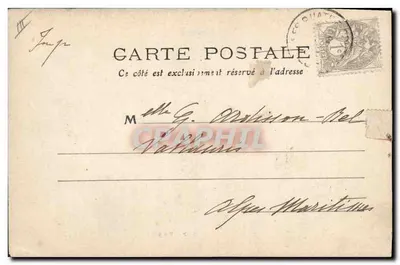 Bourrée d'Auvergne — cena de aldeia com músico e dançarinos — M.T. I.L. n°302 — Verso