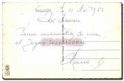 Caçador e mulher — caricatura humorística — A. Balanche, editor La Rose, n°1122 — Verso