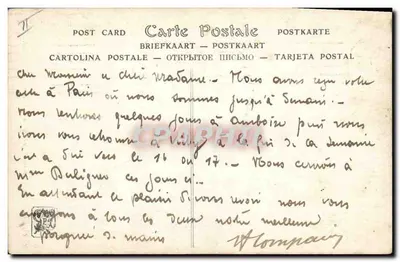 Hallali biegnący — autorzy: Fernand Maissen — ND Phot. — Rewers