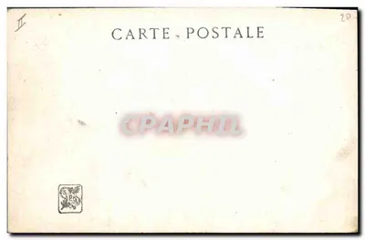 Polowanie na sarnę — żołnierz i psy na śniegu — autor: Gaslon Gélibert, n° 734 — Rewers
