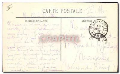 Patrouille van marokkaanse spahis die het dorp Ribecourt doorstromen — Oorlog 1914-1915 — LL. — Achterkant
