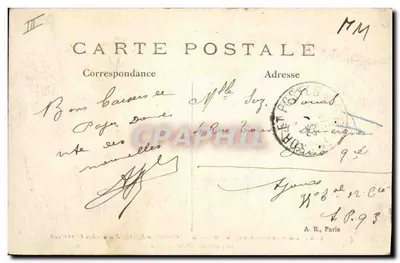Convoy de Spahis Marroquíes cruzando el bosque de Compiègne — A. R. n.º 195 — Reverso