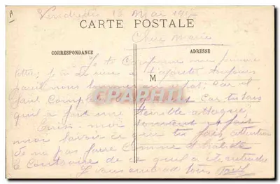 Compiegne - Desfile dos Caçadores da África — IMP. BAUDINIÈRE, NANTERRE — Verso