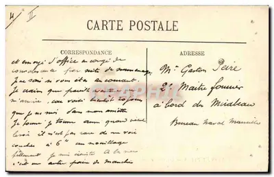 Um Convoyo Militar — SCÈNES ET TYPES — Edição das Galerias da França, Alger — Verso