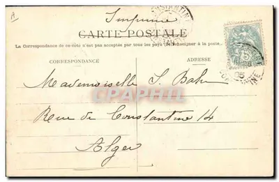 Argélia - Spahis — J. Geiser - Argel, n°209 — Verso