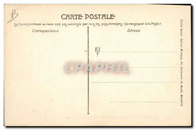Marsella — Exposición Colonial — Campo de Spahis Argelinos — Edición Michaud — Reverso