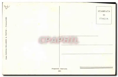 호수 근처의 커플 — 일러스트 — Casa Editrice Ballerini & Fratini, 번호 280 — 뒷면