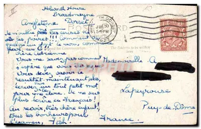 Dzieci z przerażającym postacią — ilustracja H. Cowham — wydawca nieznany — Rewers
