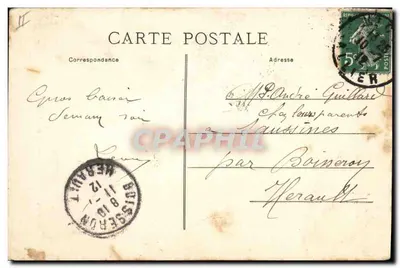 Aula de Vielle — Crianças tocando vielle — Editor M.T. L. n°3105 — Verso