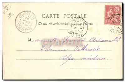 Dernier Jour d'un Condamné — Série 5 — Photographe A. Burguet & Cie, Nancy — Verso