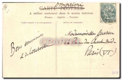 Le Croisic (Loire-Inférieure) — Um lobo do mar croisicais — Héliotypie Dugas, Nantes, n° L-1 559 — Verso