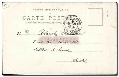 Pescador de Camarões — P. Grognot, Paris — n° 313 — Verso