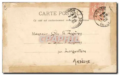 Barréau — ator da Comédie Française — fotografado por Nadar — Verso