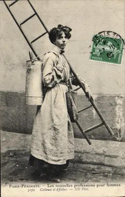 Paris-Féministe — Les nouvelles professions pour femmes — ND Phot. n°3070