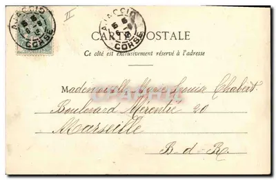 Feste e Portafortuna — Serie 6 — Edizione Fototipo A. Bourget e Cie, Cannes — Verso