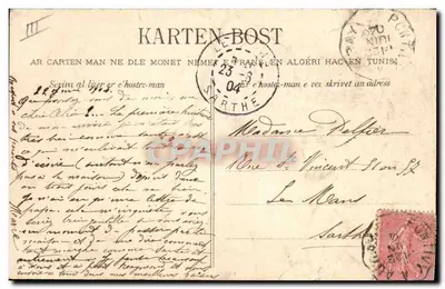 Primeiro Embarque de um jovem mousseline - Coragem - A Bolée do Departamento — Quimper, n°1114 — Verso