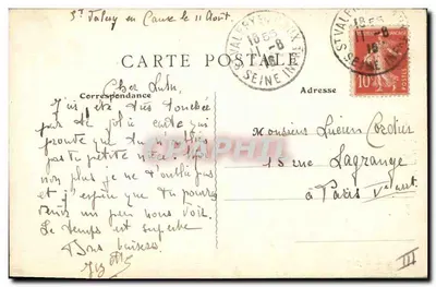 Normannischer Fischer — Typ Fischer — L.E. LORAL (Seine-Inférieure) n°336 — Rückseite