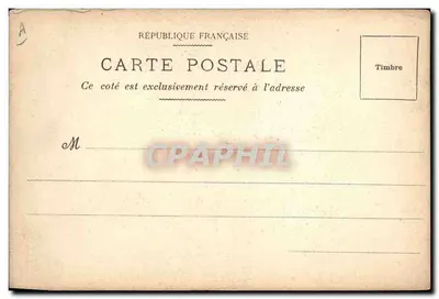Bilhete postal antigo Princesa de Lamballe — Verso