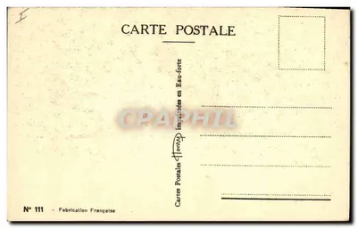 Cachorro em uniforme — segurando uma carta 'Bom Aniversário' — Hennuy, n° 111 — Verso
